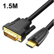DTECH HDMI To DVI Conversion Line I24 1 Two  Way Conversion Computer Projector HD Line  Length  1 5m